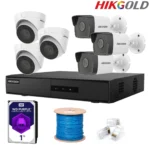 پکیج 6 دوربین 4 مگاپیکسل هایک ویژن IP-hikgold.com