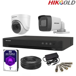 پکیج 2 دوربین 5 مگاپیکسل اچ دی هایک ویژن hikgold.com