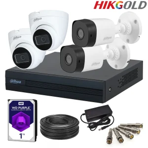 پکیج 4 دوربین 2 مگاپیکسل داهوا HD hikgold.com