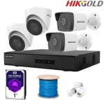 پکیج 4 دوربین 4 مگاپیکسل هایک ویژن IP hikgold.com