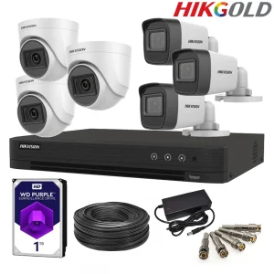 پکیج 6 دوربینه هایک ویژن hikgold.com