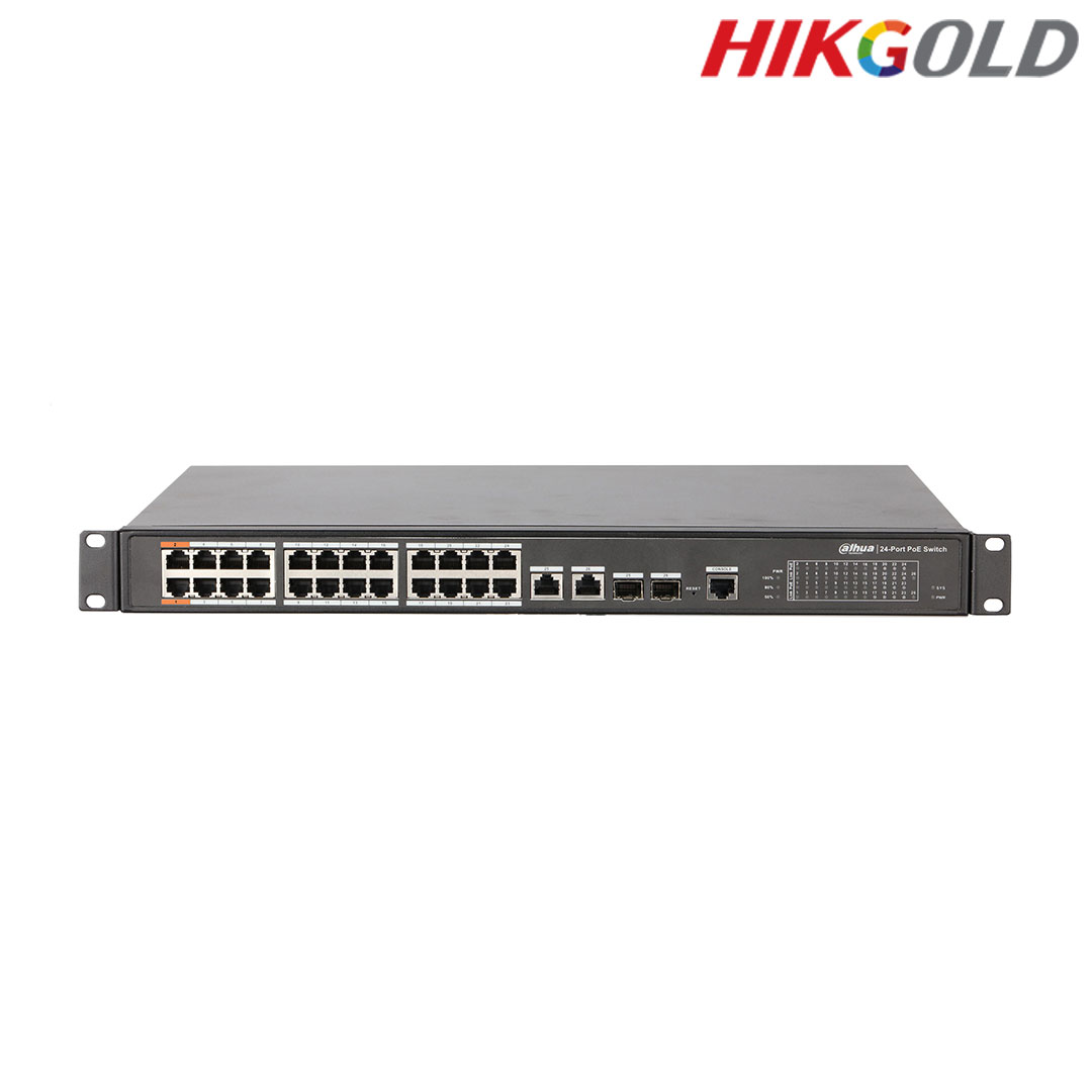 سوئیچ شبکه DH-PFS4226-24ET-240 داهوا 24 پورت 4 سوئیچ شبکه DH-PFS4226-24ET-240 داهوا 24 پورت